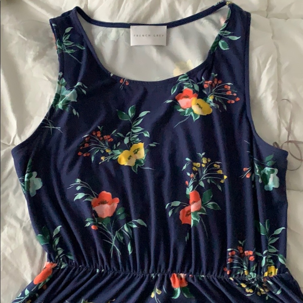 Floral Navy Dress by French Grey